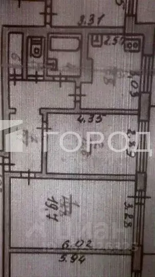 2-к кв. Томская область, Томск ул. Говорова, 48 (54.0 м) - Фото 2