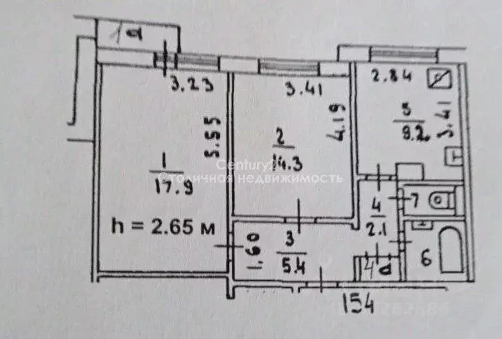 2-к кв. Москва ул. Авиаторов, 20 (53.5 м) - Фото 2