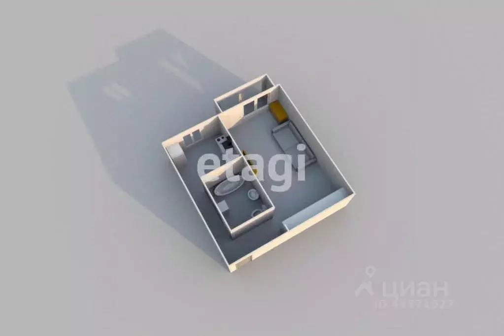 1-к кв. Сахалинская область, Долинск Пионерская ул., 2 (31.0 м) - Фото 1