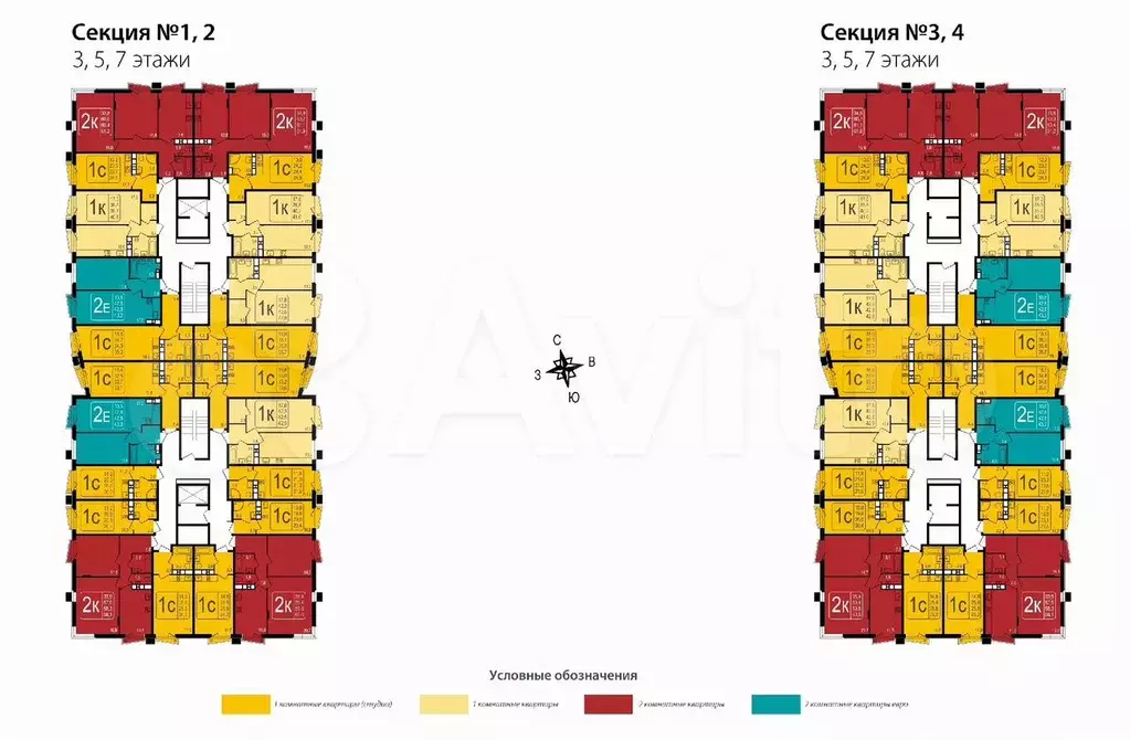 2-к. квартира, 60,4 м, 7/8 эт. - Фото 1