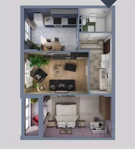 2-к кв. Саратовская область, Саратов Лунная ул., 32к1 (58.0 м) - Фото 1