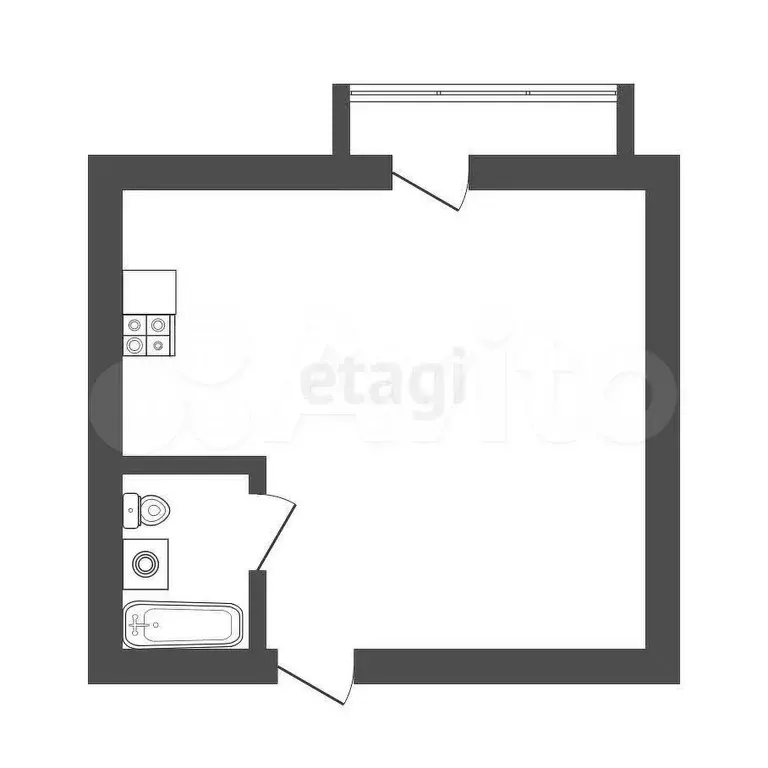 Квартира-студия, 20,5 м, 7/9 эт. - Фото 0