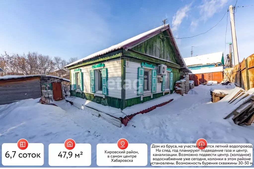 Дом в Хабаровский край, Хабаровск пер. Тюленина, 13 (48 м) - Фото 0