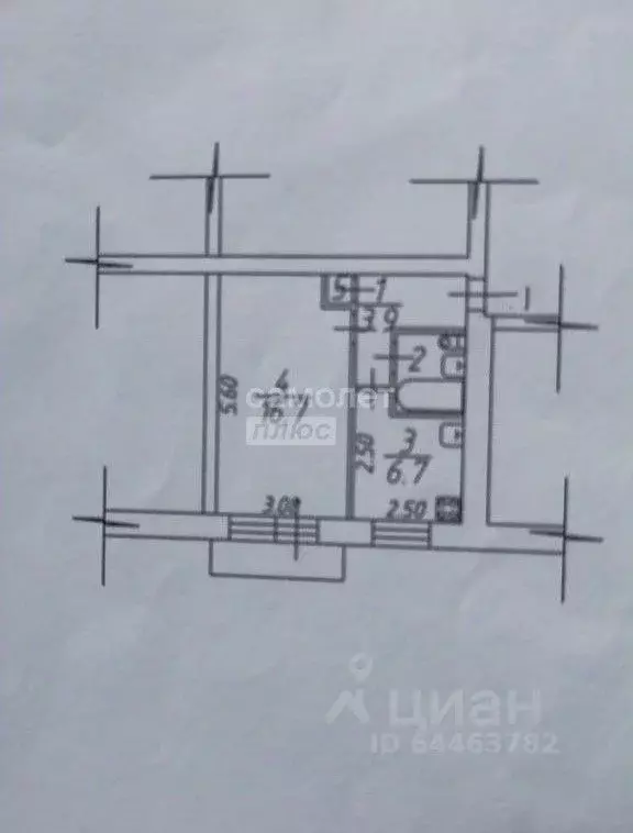 1-к кв. Вологодская область, Вологда ул. Яшина, 3 (30.6 м) - Фото 2