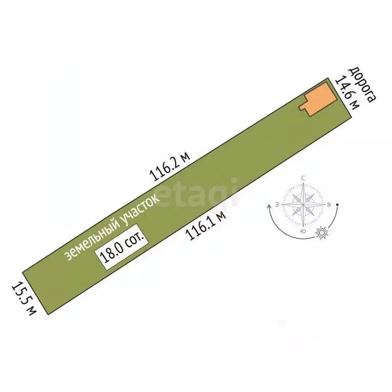 Участок в Белгородская область, Белгород Дорогобужино мкр,  (18.0 ... - Фото 2