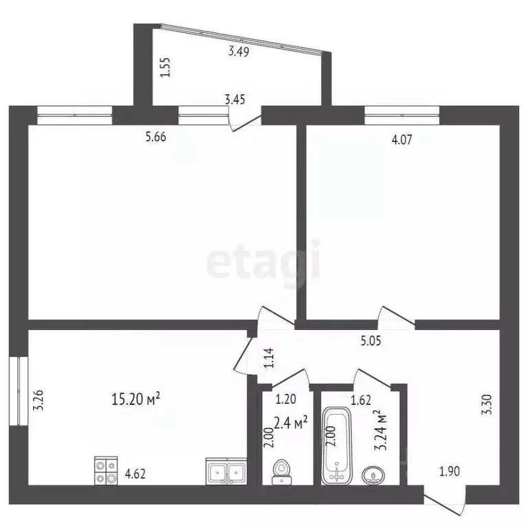 2-к кв. Мордовия, Саранск ул. Кочкуровская, 13 (71.4 м) - Фото 2