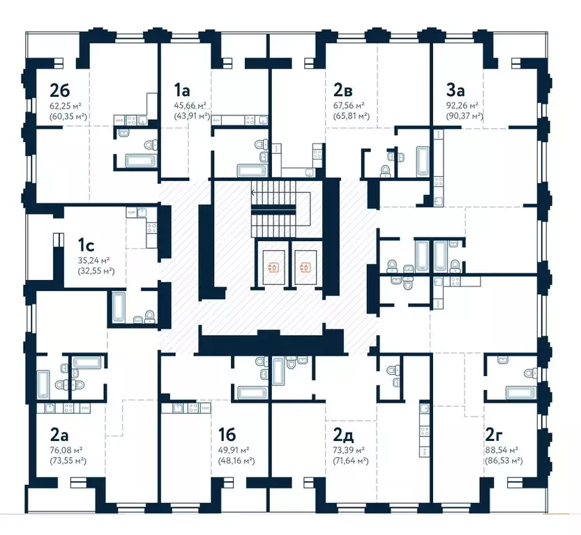 2-к кв. Иркутская область, Иркутск наб. Верхняя (87.39 м) - Фото 1