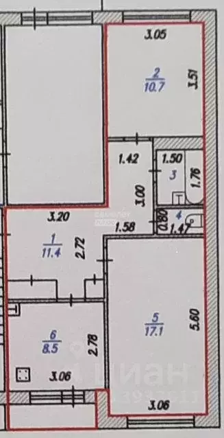 2-к кв. Чувашия, Новочебоксарск ул. Винокурова (56.2 м) - Фото 1
