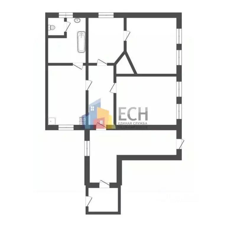 3-к кв. Тульская область, Тула ул. Фридриха Энгельса, 77 (90.4 м) - Фото 2