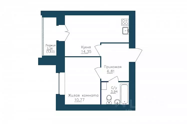 1-к кв. Вологодская область, Череповец 107-й мкр, ГринВилль жилой ... - Фото 0