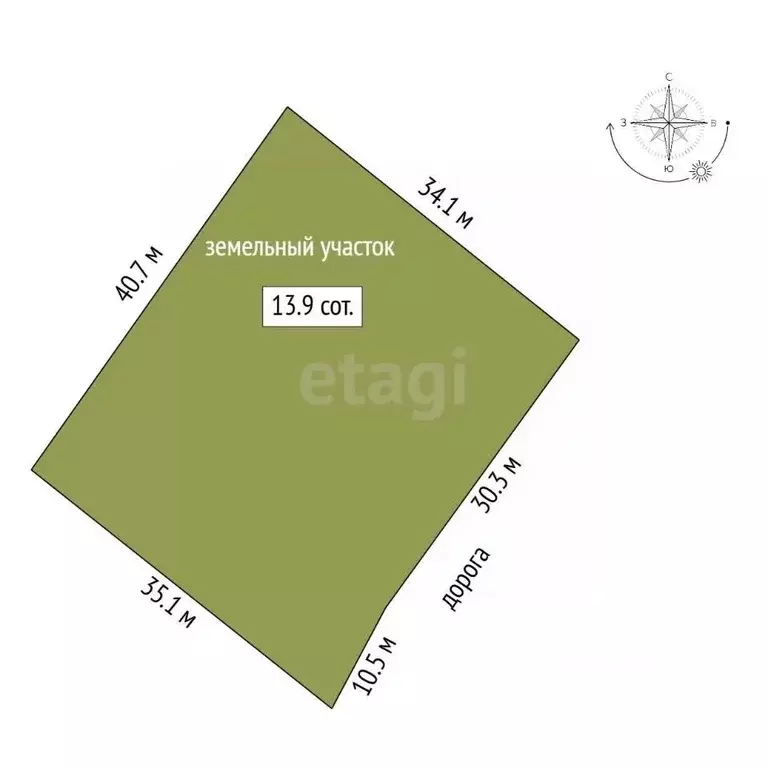 Участок в Свердловская область, Екатеринбург ВИЗ жилрайон,  (14.0 ... - Фото 2