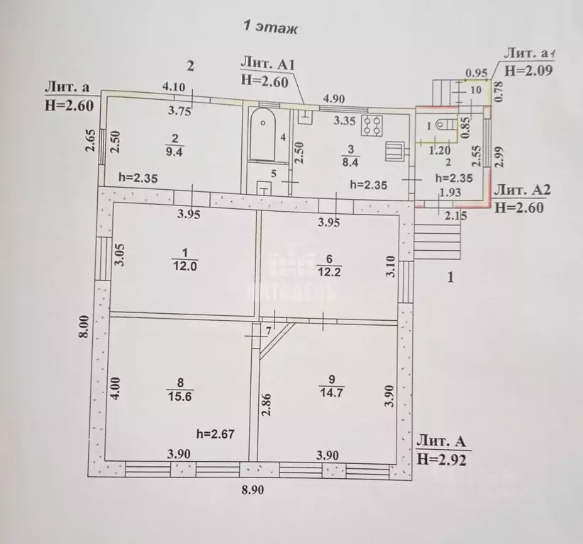 Дом в Воронежская область, Воронеж ул. Саврасова, 21 (71 м) - Фото 2