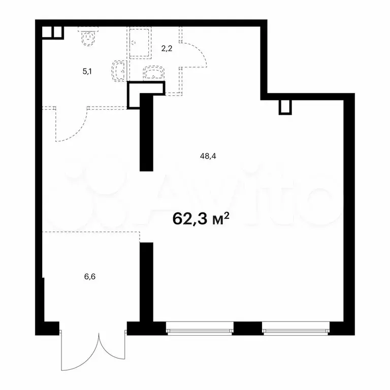 Продам помещение свободного назначения, 62.3 м - Фото 0