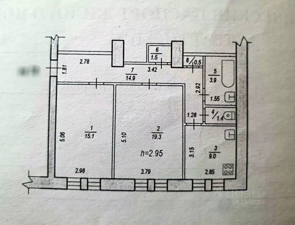 2-к кв. Хабаровский край, Хабаровск ул. Серышева, 8 (65.6 м) - Фото 2