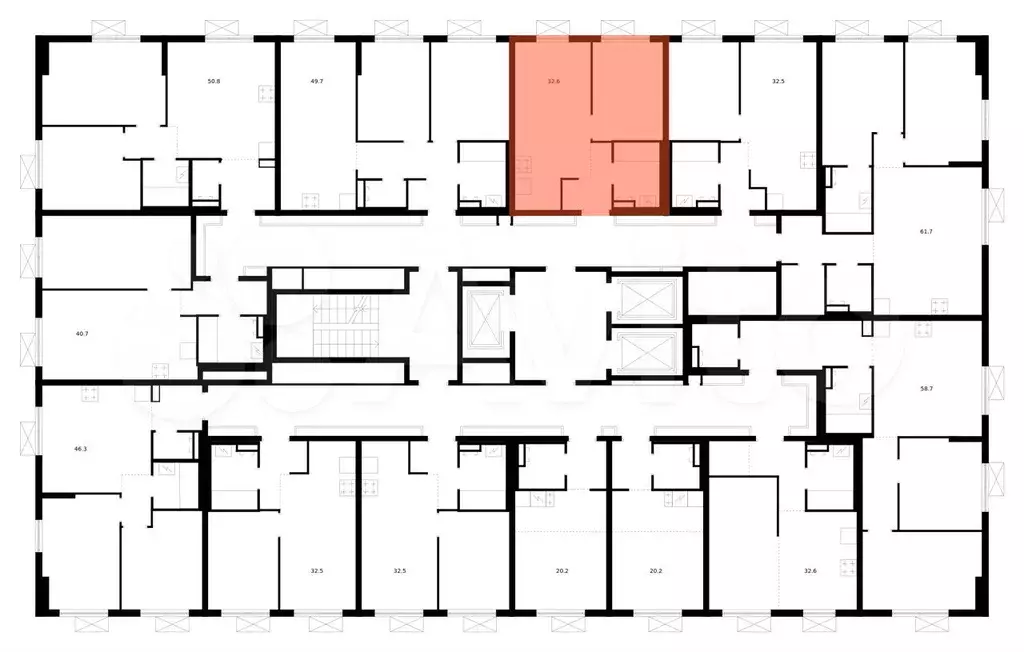 1-к. квартира, 32,6 м, 21/24 эт. - Фото 1