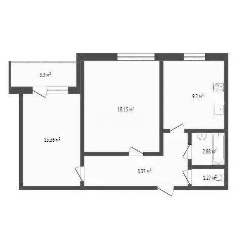 2-комнатная квартира: Воронеж, Острогожская улица, 170/2 (59.6 м) - Фото 1