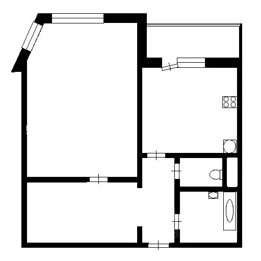 1-к кв. Тверская область, Тверь ул. Ткача, 16 (42.0 м) - Фото 1