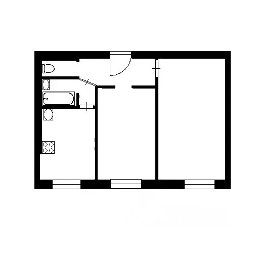 2-к кв. Санкт-Петербург просп. Луначарского, 70К1 (45.6 м) - Фото 2
