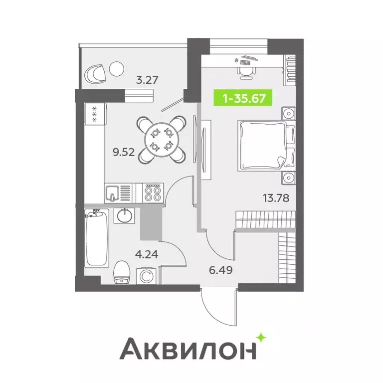 1-к кв. Санкт-Петербург бул. Головнина, 6к1 (36.0 м) - Фото 0