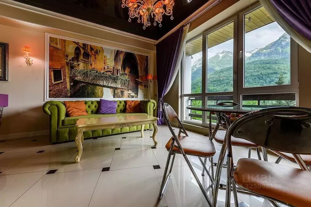 1-к кв. Краснодарский край, Сочи Красная Поляна пгт, ул. Калиновая, ... - Фото 2