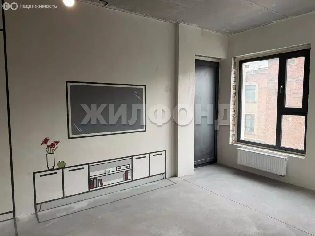 Квартира-студия: Новосибирск, Красный проспект, 220 (32.2 м) - Фото 1