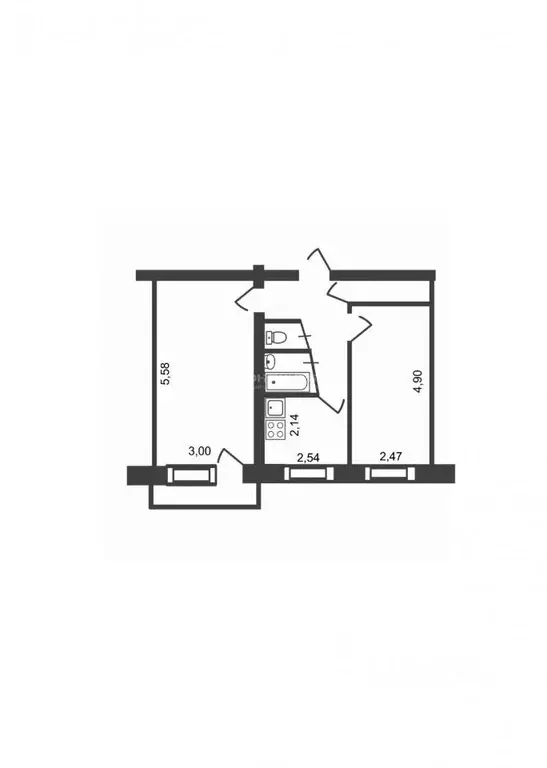 2-к кв. Владимирская область, Ковров ул. Зои Космодемьянской, 3/1 ... - Фото 2