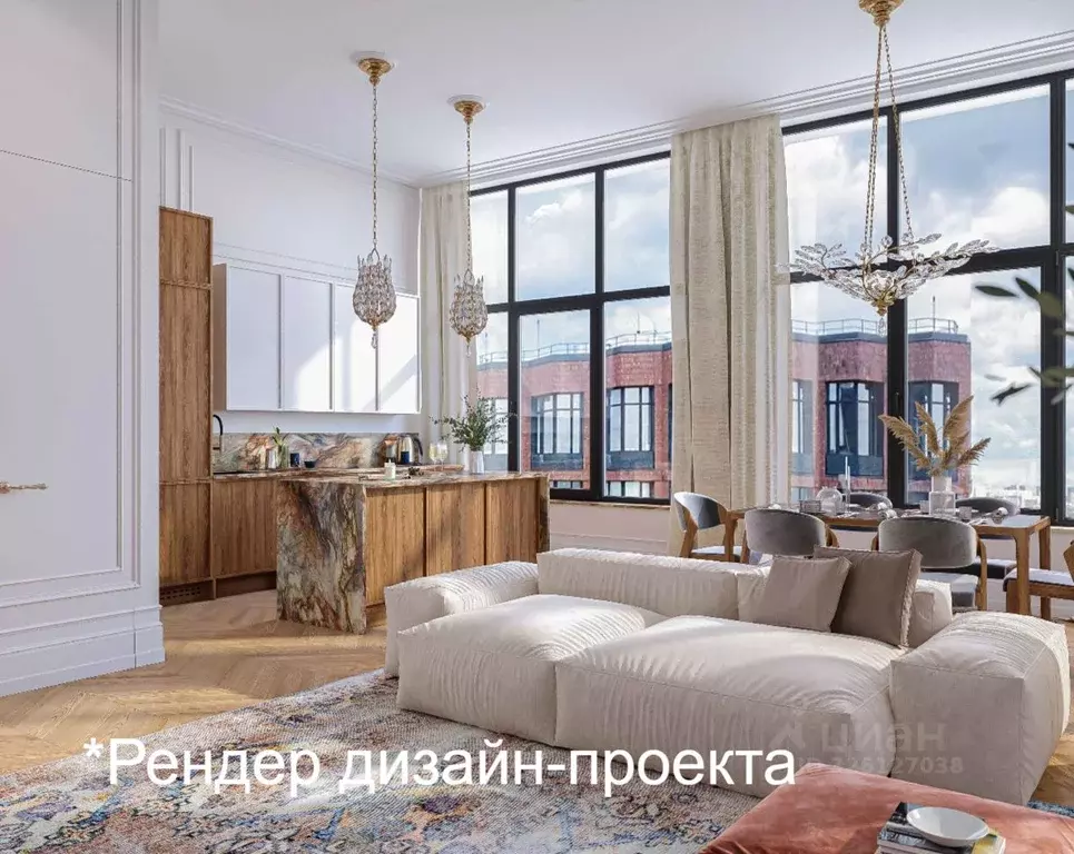 4-к кв. Москва ул. Корабельная, 17к3 (148.0 м) - Фото 2