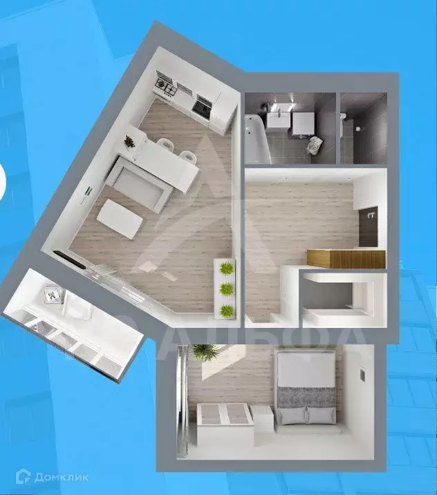Продаётся 2-к квартира, 56.5 м - Фото 0