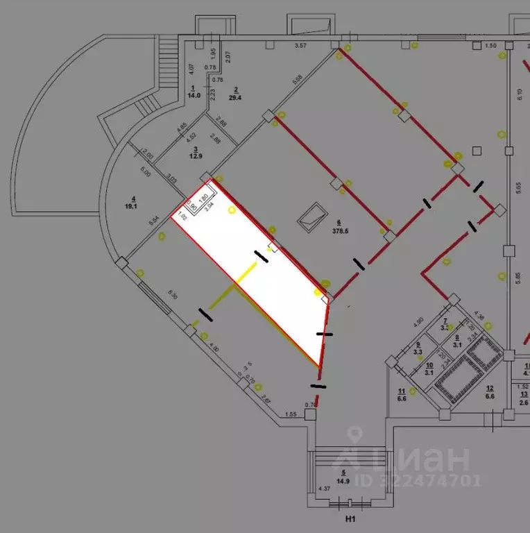 Торговая площадь в Ростовская область, Ростов-на-Дону ул. Зорге, 9 (45 ... - Фото 1