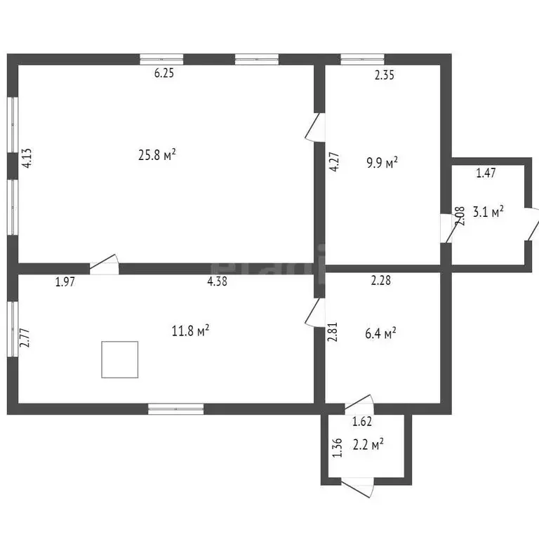 Дом в Стерлитамак, улица Пантелькина (42.2 м) - Фото 1