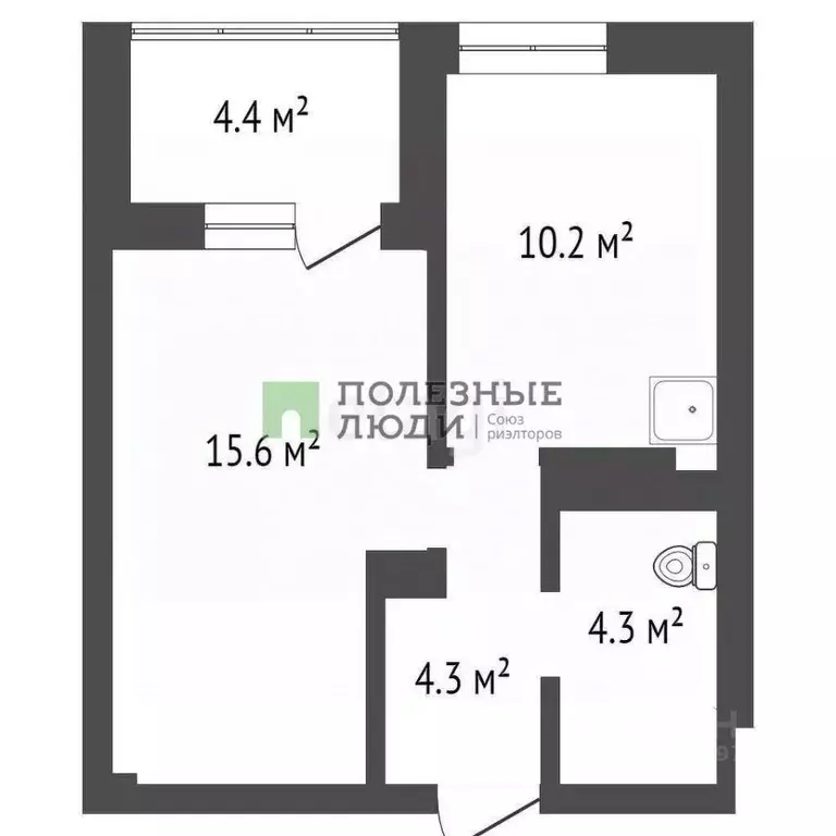 1-к кв. Красноярский край, Красноярск ул. Лесников, 55 (36.6 м) - Фото 2