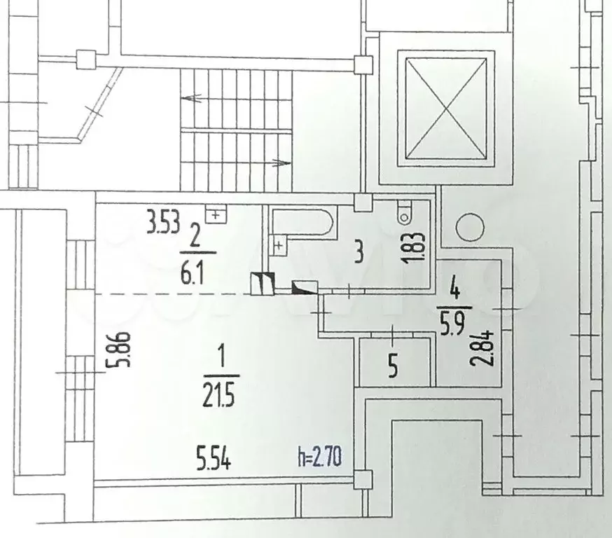 Квартира-студия, 40,4 м, 12/17 эт. - Фото 1