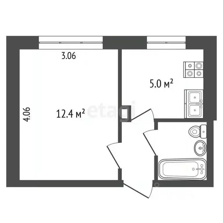 1-к кв. Ярославская область, Ярославль ул. Серго Орджоникидзе, 29к2 ... - Фото 2