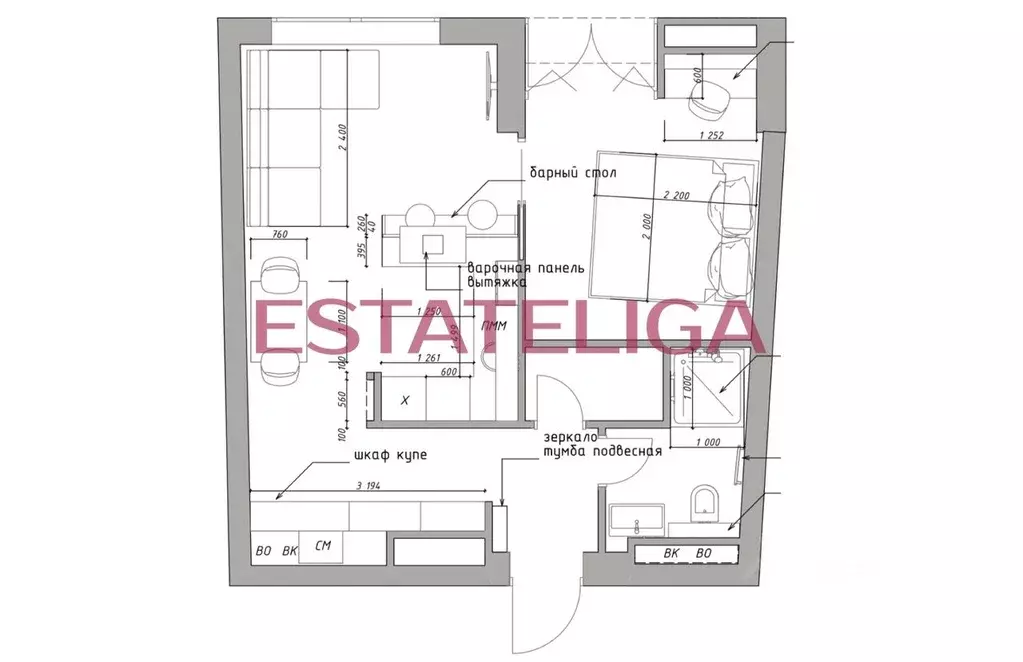 2-к кв. Москва Береговой проезд, 5Ак3 (46.0 м) - Фото 2