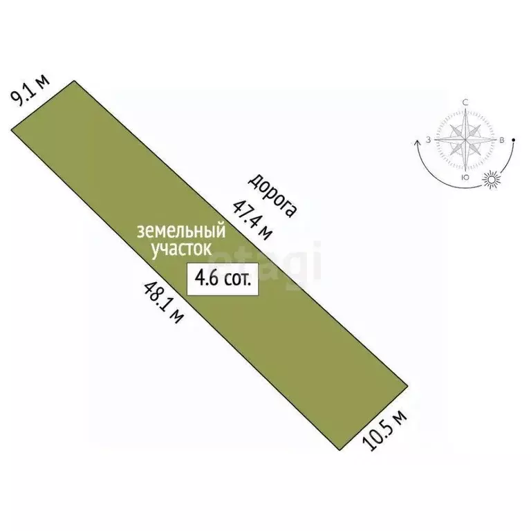 Участок в Севастополь Вилларис дель Мар кп, 37 (4.6 сот.) - Фото 2