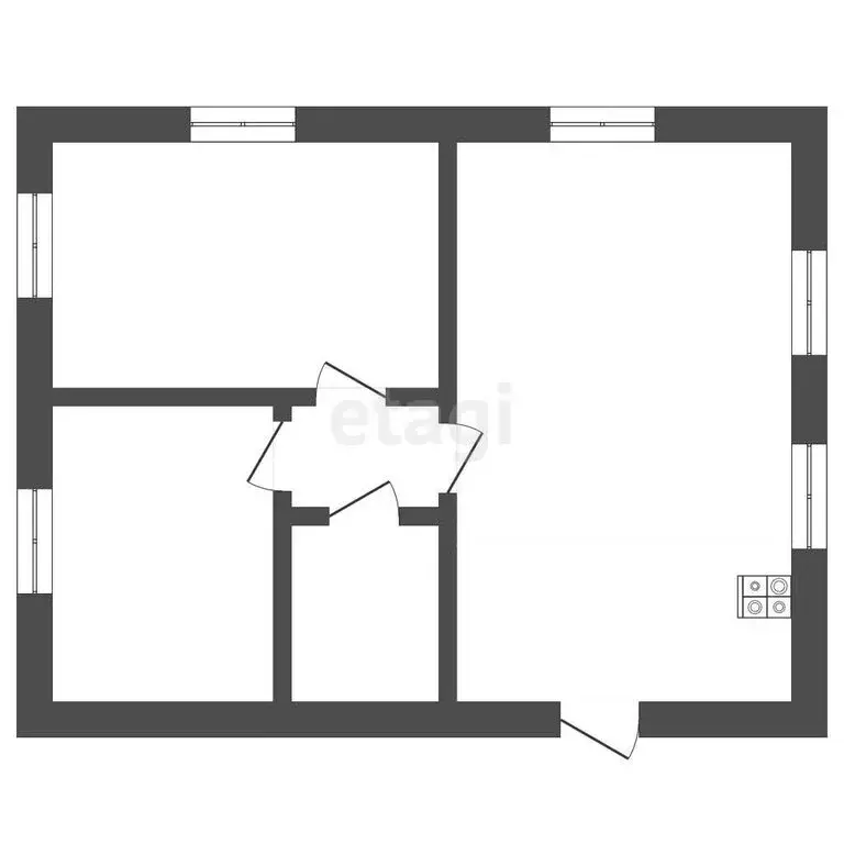 Дом в Тобольск, 1-й Береговой переулок (47.9 м) - Фото 1