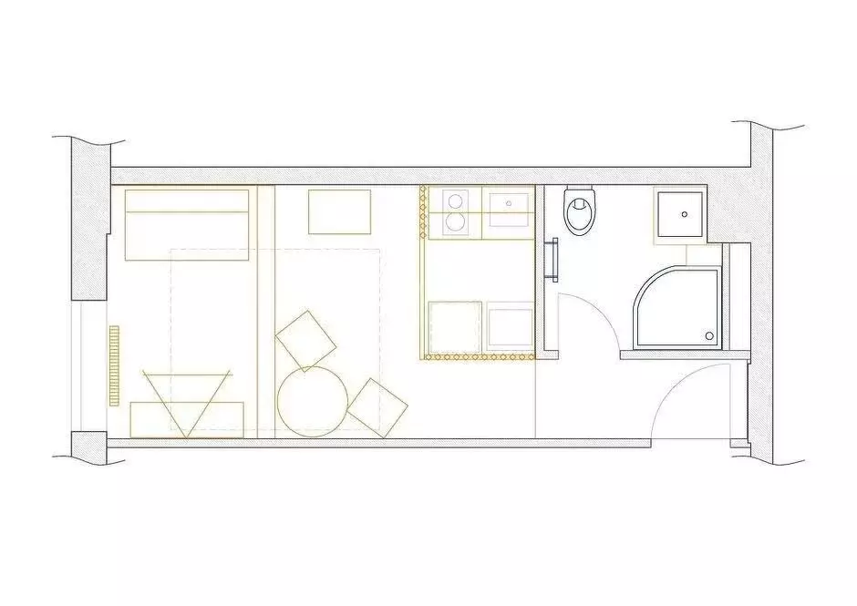 Квартира-студия: Казань, улица Сары Садыковой, 20 (12.3 м) - Фото 1