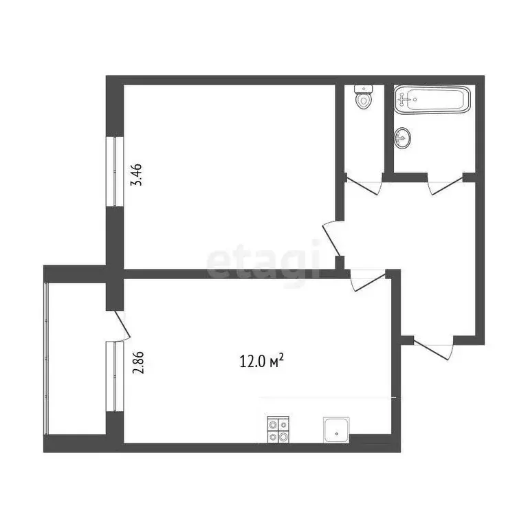 1-комнатная квартира: Саранск, улица Тани Бибиной, 3/1 (40.3 м) - Фото 0