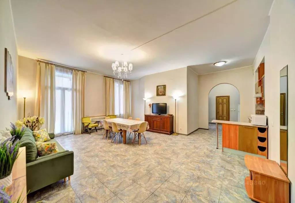 3-к кв. Санкт-Петербург ул. Рубинштейна, 15-17 (90.0 м) - Фото 1