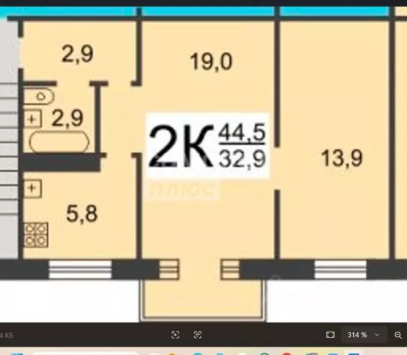 2-к кв. Нижегородская область, Нижний Новгород ул. Имени Генерала И.Д. ... - Фото 2