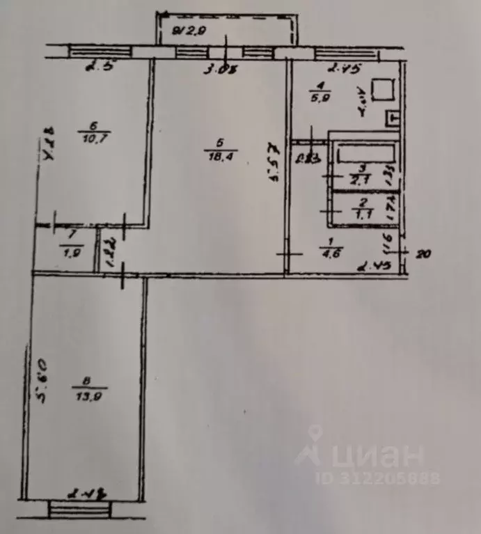 Комната Башкортостан, Уфа ул. Александра Невского, 11 (36.0 м) - Фото 0