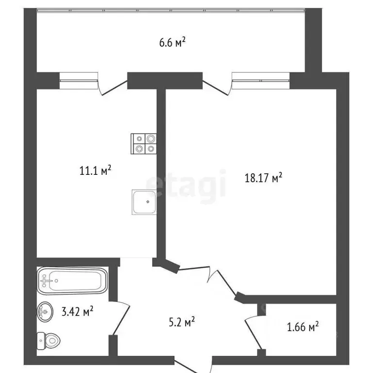 1-к кв. Архангельская область, Котлас ул. Стефановская, 31 (36.8 м) - Фото 1