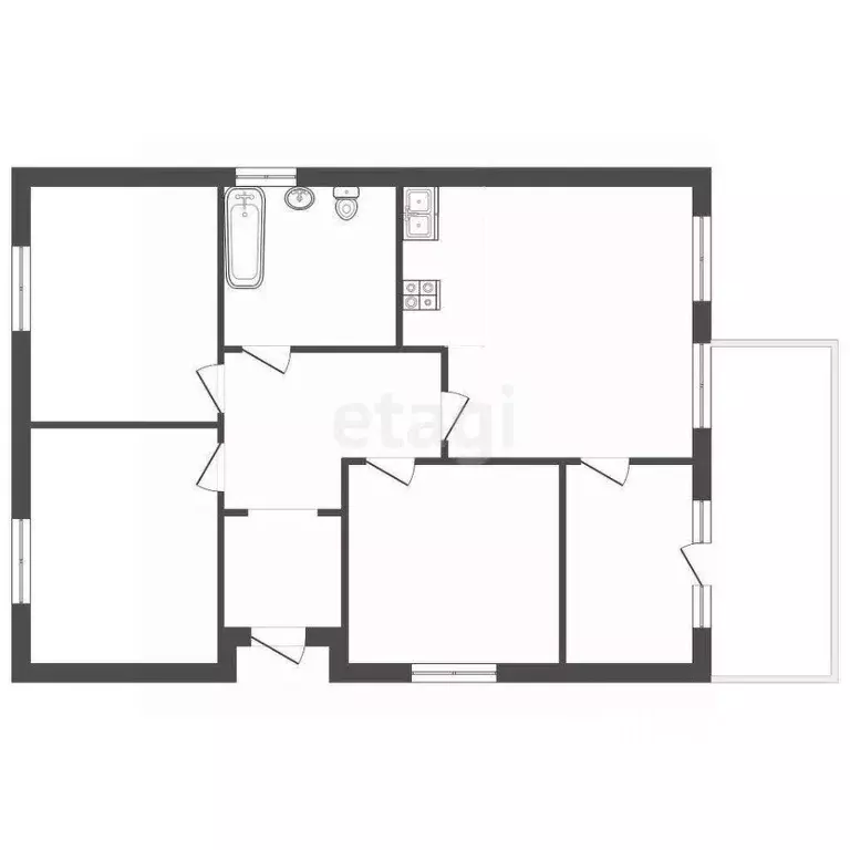 Дом, 96 м - Фото 1