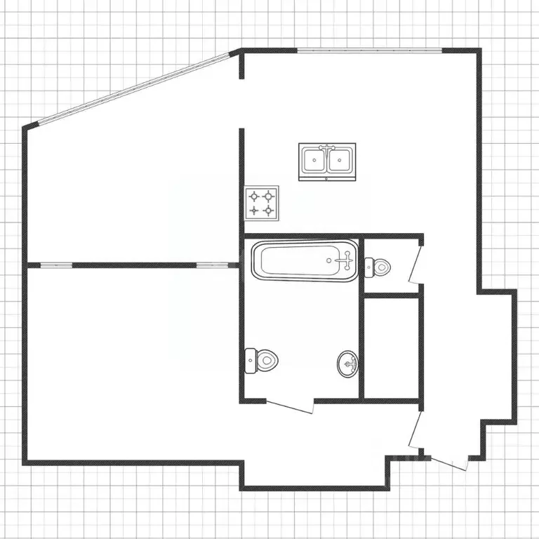 2-к кв. Белгородская область, Белгород ул. Костюкова, 36б (60.0 м) - Фото 2