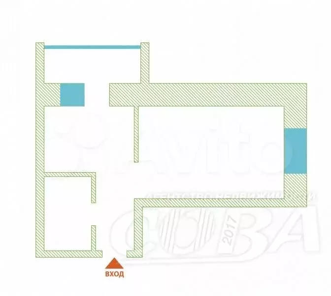 Квартира-студия, 27,2 м, 8/10 эт. - Фото 0