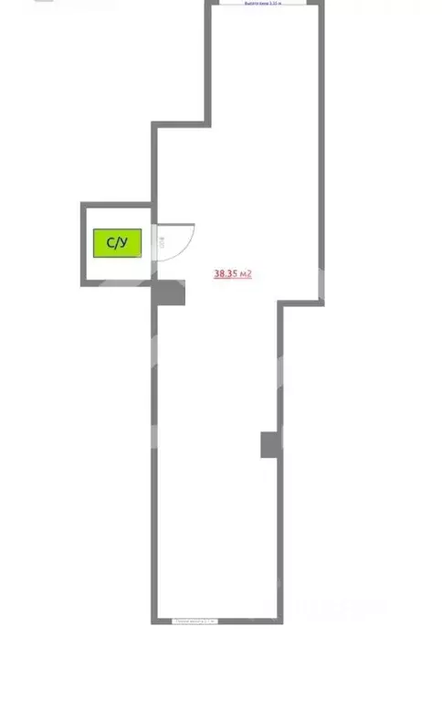 Помещение свободного назначения в Москва Очаковское ш., 7 (38 м) - Фото 2