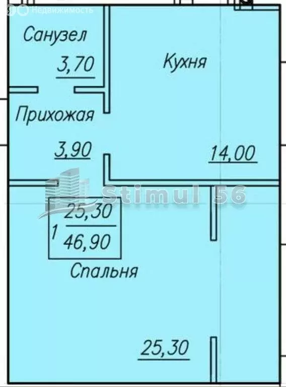 1-комнатная квартира: Оренбург, микрорайон Ростоши, Ростошинская улица ... - Фото 0