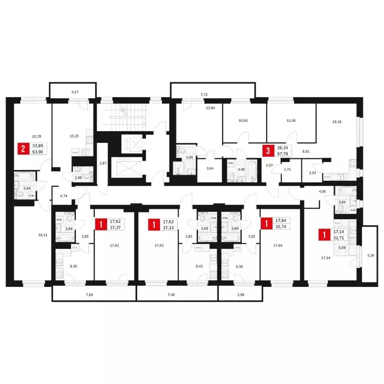 1-к кв. Башкортостан, Уфа ул. Большая Московская, 11 (32.71 м) - Фото 2