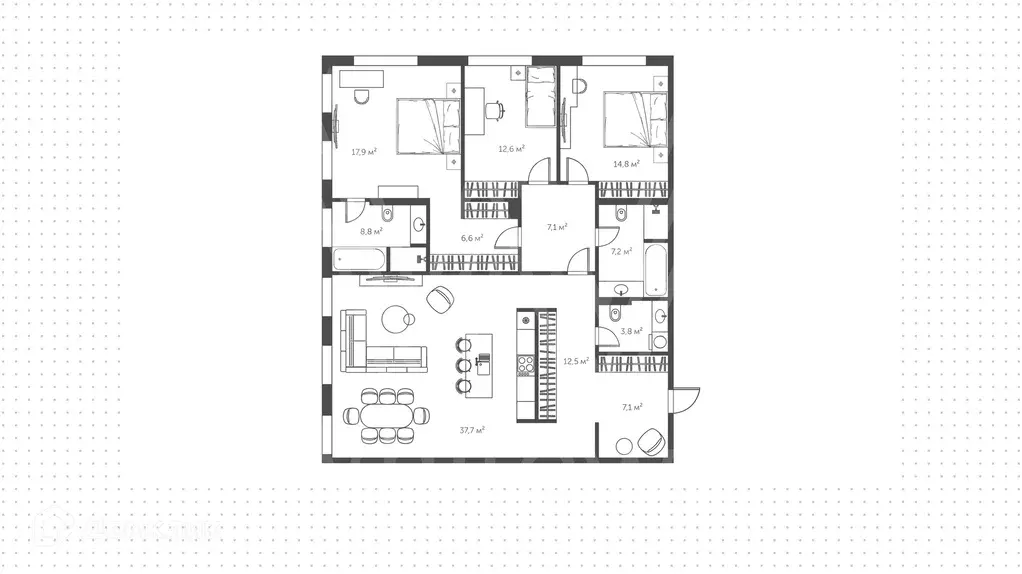 Продаётся 4-к квартира, 134 м - Фото 1