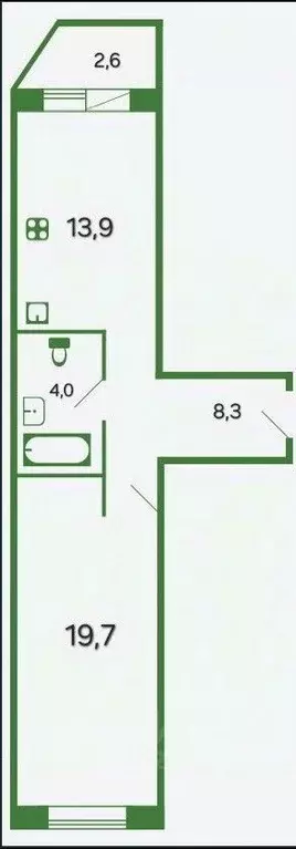 1-к кв. Ленинградская область, Мурино Всеволожский район, ул. Шоссе в ... - Фото 2